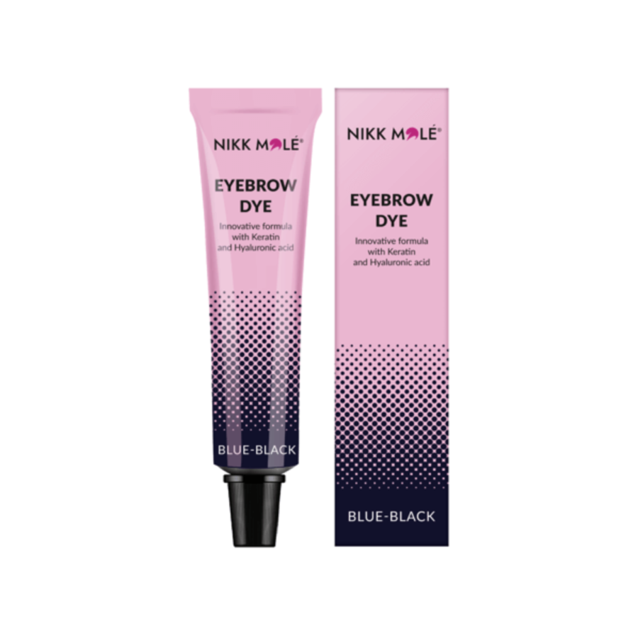צבע לגבות וריסים כחול שחור | ניק מולה Nikk mole blue black