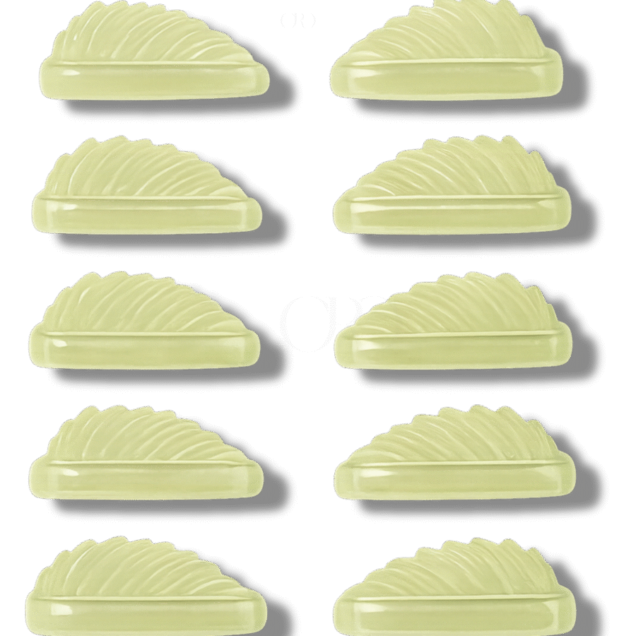 סיליקונים/שתלים להרמת ריסים | עלה כתום (תמונה להמחשה) 5 מידות XS-XL נדבקים ללא דבק