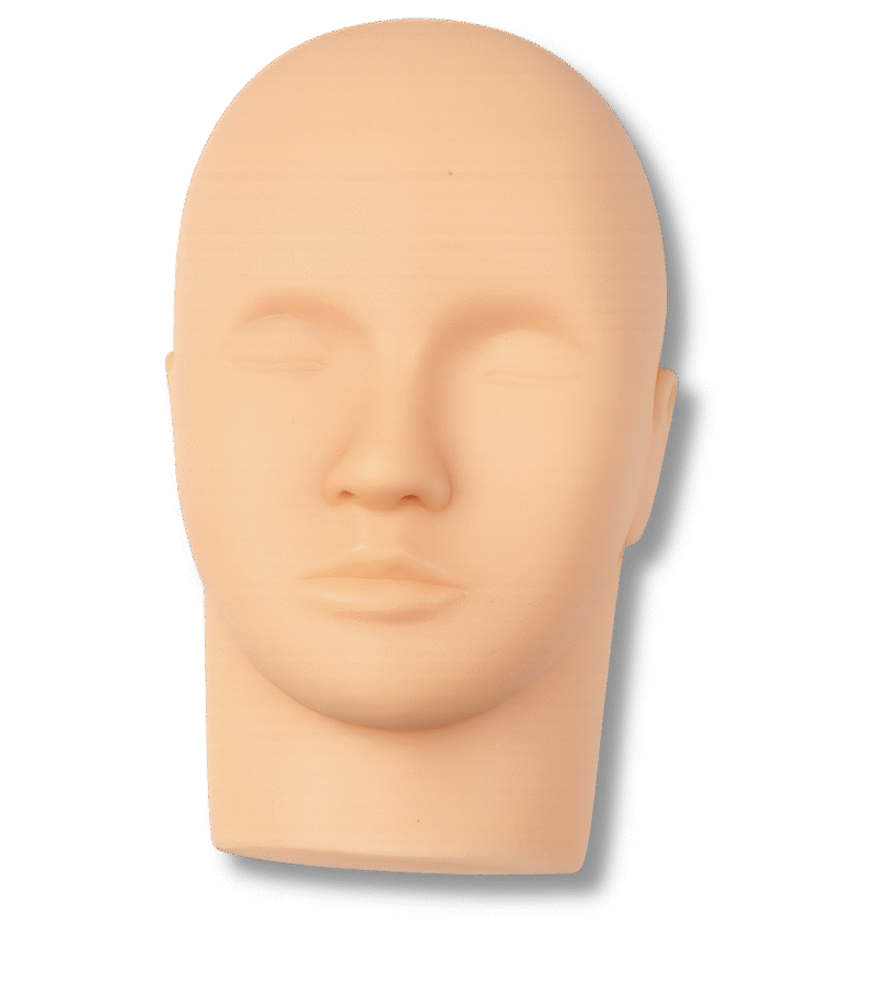 ראש בובה לאימון גבות/ריסים/איפור קבוע