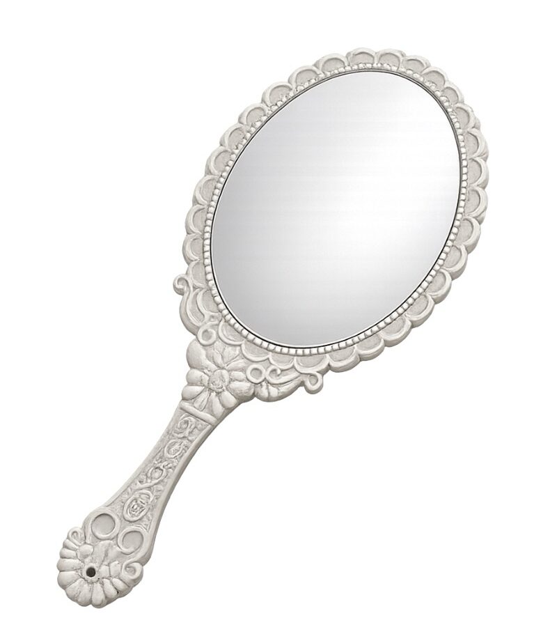 מראת יד וינטג׳ בצבע שמנת